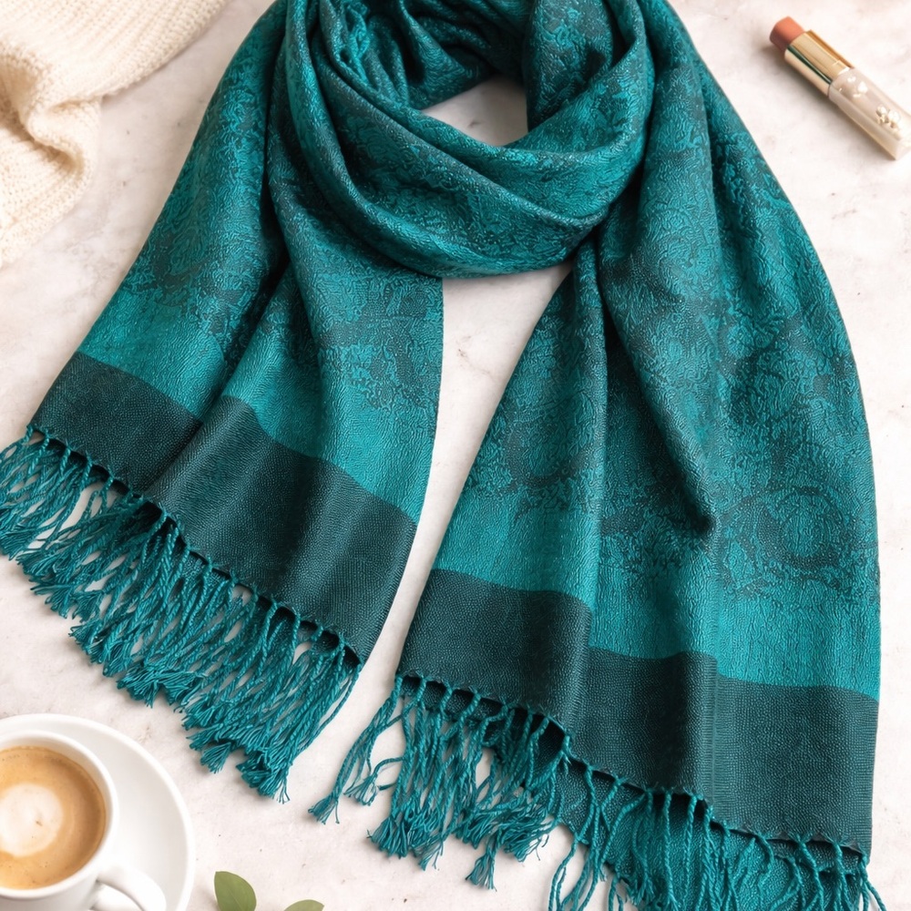 Elegant Teal Scarf